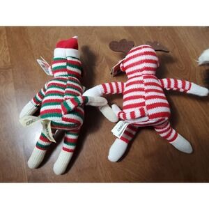 Galerie Sock Monkey Reindeer Christmas Vintage